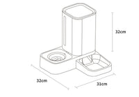 Pet Automatic Water Storage Double Plastic Pet Bowl