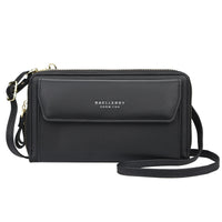 Ladies Long Wallet Double Zipper Large Capacity Diagonal Bag