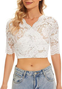 Popular Base Lace Small Shirt Top