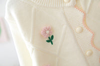 Girls' Fashion Personality Sweater Flower Cardigan