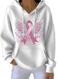 Women's Hooded Long-sleeved Pullover Shirt