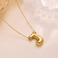 New Titanium Steel 18K Gold-Plated 26-Letter Necklace For Women