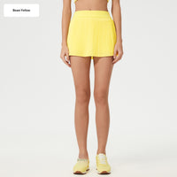 Quick-drying Breathable High-waisted Pleated Skirt For Fitness And Yoga