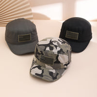 Cross-border Fashion Camouflage Pattern National Flag Baseball Cap, Soft-top Baseball Cap, Truck Driver's Flat Cap