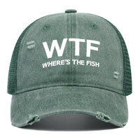 Couple's Letter Embroidered Washed Mesh Baseball Cap
