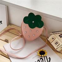 Girls Cute Strawberry Cross-body Men And Women Baby Coin Purse Decoration Bag