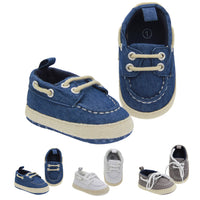Denim Blue Solid Color Casual Toddler Shoes