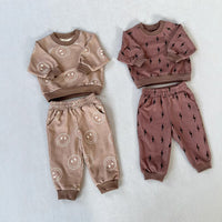 Nordic Style Children's Sweatshirt Suit Printing
