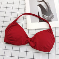 Womens High-intensity Halter Bra With Chest Pads