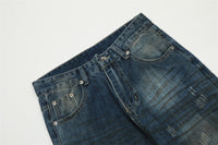 Punk Worn Jeans Trendy Men's Design