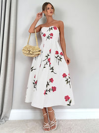 Elegant Line Women's A-Line Floral Print