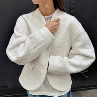 Coarse Woolen Thick Woolen Coat