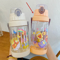Large Water Bottle Creative Portable Male Student Plastic Cup