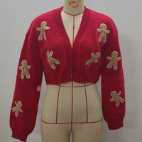 Short Coat Knitted Cardigan Women's Sweater