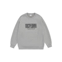 American Letter Print Couple Loose Top