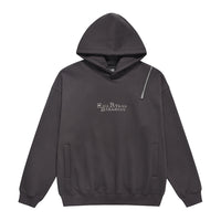 Men's Design Zipper Niche Metal Letter Hoodie