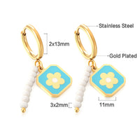 Niche Design Drop Oil Earrings