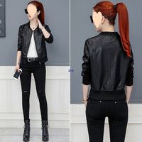 Autumn And Winter New Korean Version Loose Baseball Jacket Leather Cardigan