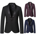 Mens Stylish Business Tuxedo Jacket With A Mandarin Collar