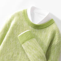 Seven-pin Thick Round Neck Woolen Sweater For Men