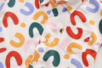 Summer Short-sleeved Suit Printed Shirt Shorts Two-piece Suit
