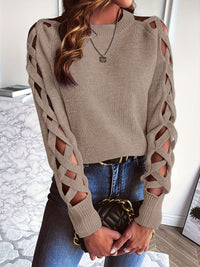 Women's Hollow Sweater Sweater Top Thin Spring Autumn Underwear Bottoming Shirt