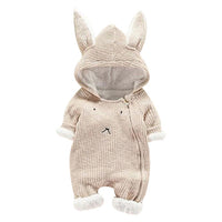 Newborn Infant Baby Boy Girl Cartoon Hooded D Ear Romper