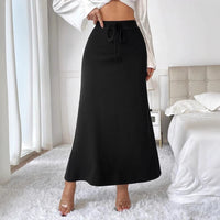 Satin Skirt With High Waist New Style
