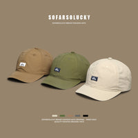 Simple Versatile American Retro Short-brim Cap