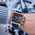 Mens Multifunctional Waterproof Quartz Watch