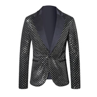 Men's Sequin Bead European Size Suit Jacket