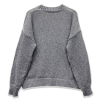 Plus Size Women's Sweater Long Sleeve V-neck Pullover Loose Sweater