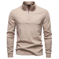 AutumnWinter New Arrival Stand Collar Half-Zip Thermal Base-Layer Sweater For Men
