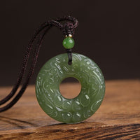 Hetian Jade Double-Sided Pi Xiu Safety-Button Pendant