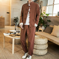 Men's Fashion Personality Loose Large Size Hanfu Suit