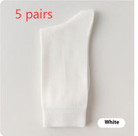 Mid-calf Spring And Autumn Pure Cotton Business Men Socks