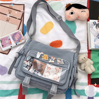 Harajuku Female Student Crossbody Bag Retro One Shoulder Bag Female