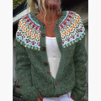 Women's Simple All-match 3D Digital Pattern Printed Sweater