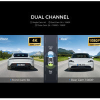 Dual-Lens Dash Cam V620 Night Vision Wide-Angle 4K