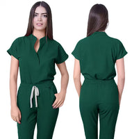 Sleeveless Casual Scrubs Set For Female Doctors