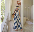 Loose Round Neck Sleeveless Floral Jumpsuit