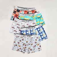 Men's Ice Silk Printed Loose And Cute Cartoon Underwear