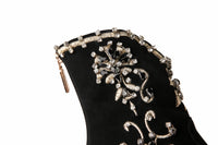 Fashion Ethnic Beaded Embroidered Booties Plus Size