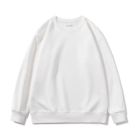 Drop Shoulder Sweater Water Soft Cotton Round Neck Solid Color Men And Women