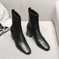 Stylish Minimalist Retro Design Womens Boots