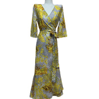 Retro French-style One-piece Wrap-around Vacation Beach Dress