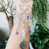 Butterfly Style Sun And Moon Accessories Crystal Ball Wind Chimes