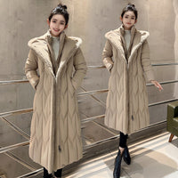 Stitching Elegant Slim Large Cotton-padded Clothes