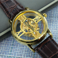 New Hollowed-out See-through Industrial-mechanical-style Sports Watch For Men