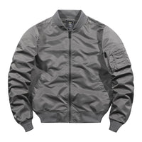 Solid Men's Autumn And Winter Bomber Jacket
